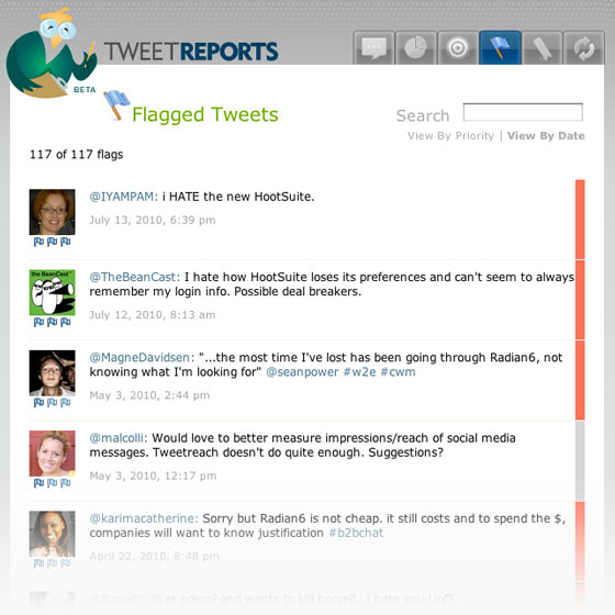 Flag important Tweets and add your own notes